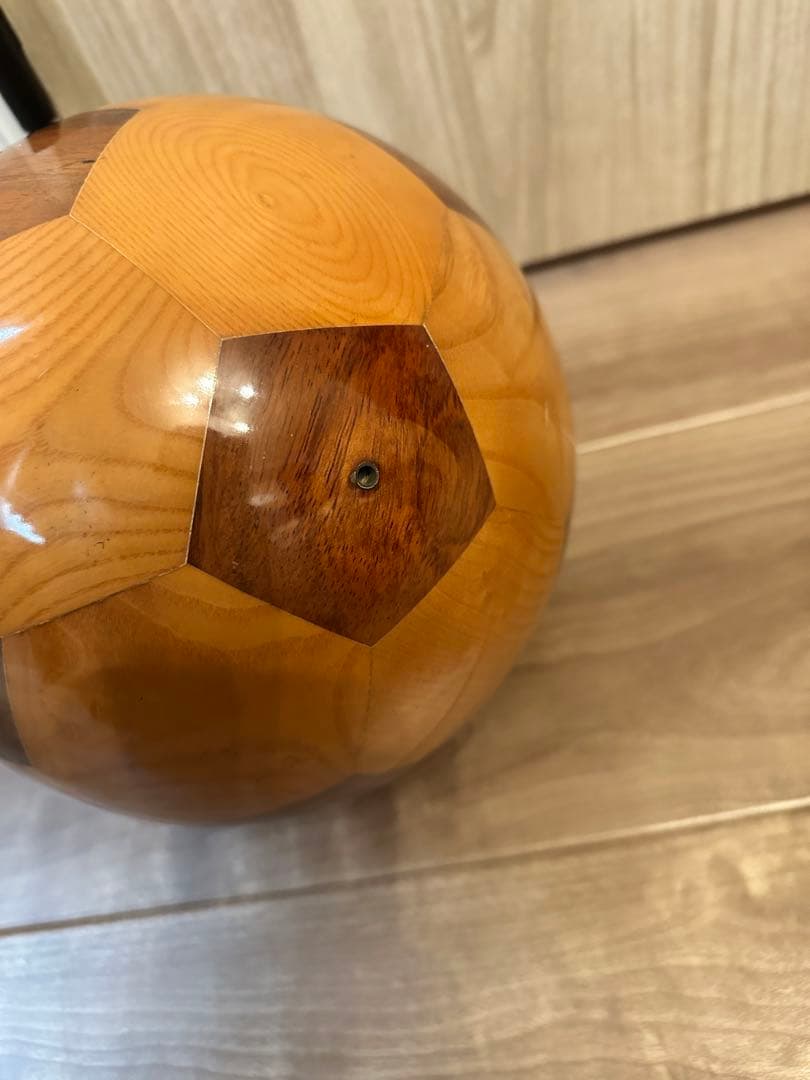 希少FIFA2002年日韓ワールドカップ木製サッカーボールmolten/5号