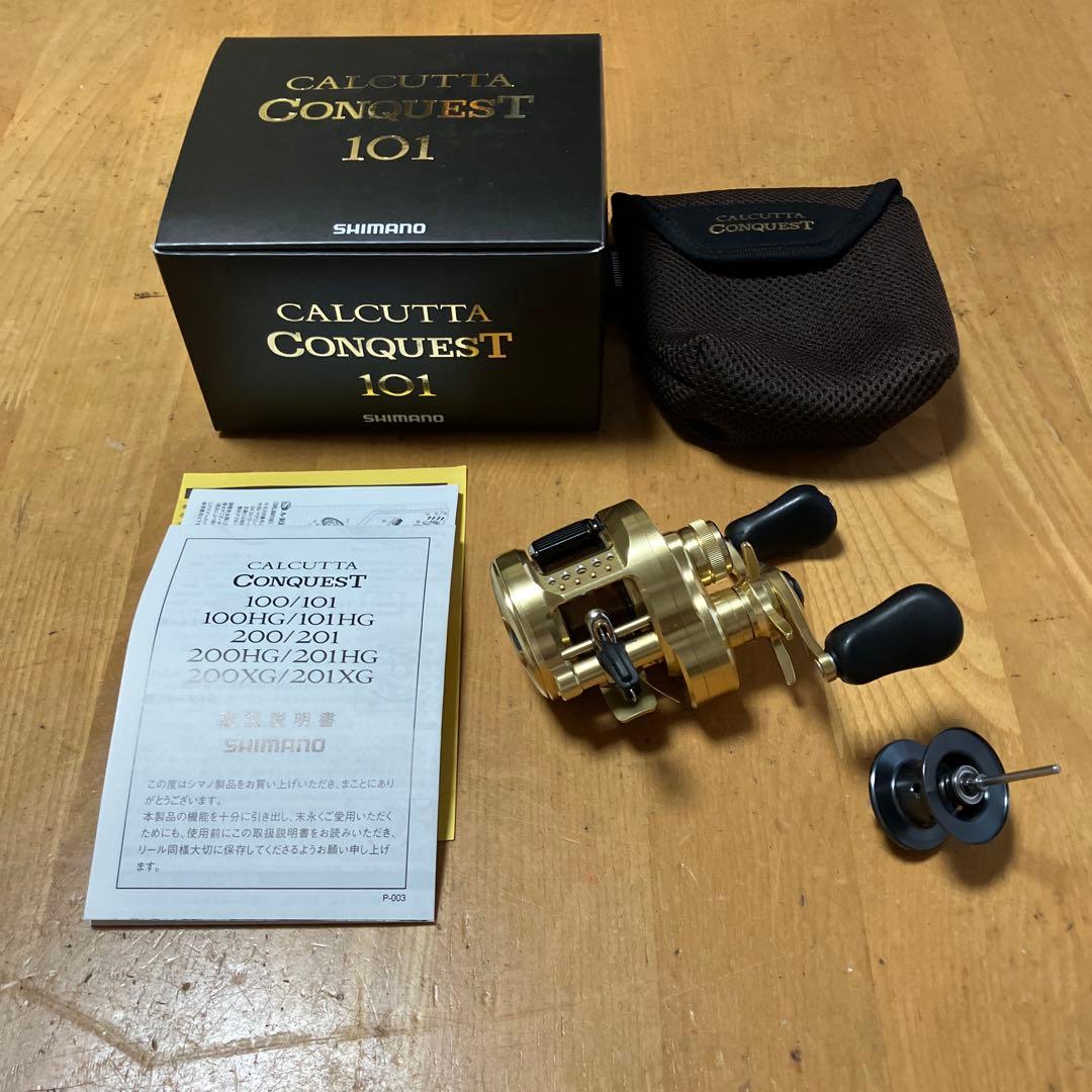 美品　21 カルカッタコンクエスト101&シャローエディションスプール