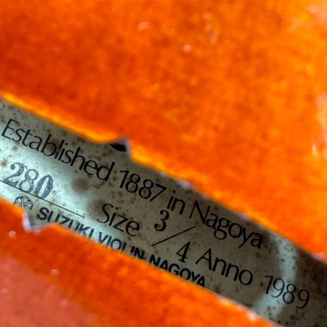 スズキ ヴァイオリン Suzuki バイオリン No.280 3/4 弓未使用