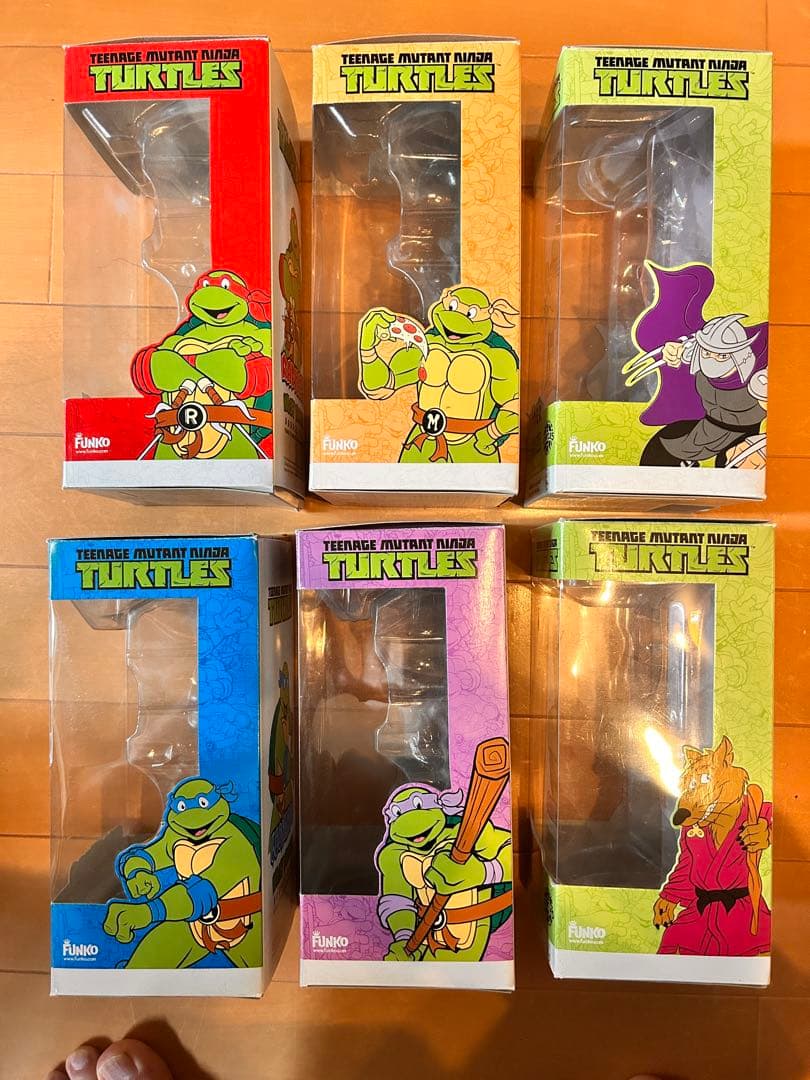 ミュータントタートルズ　ワッキーワブラー　フィギュア 6体セット