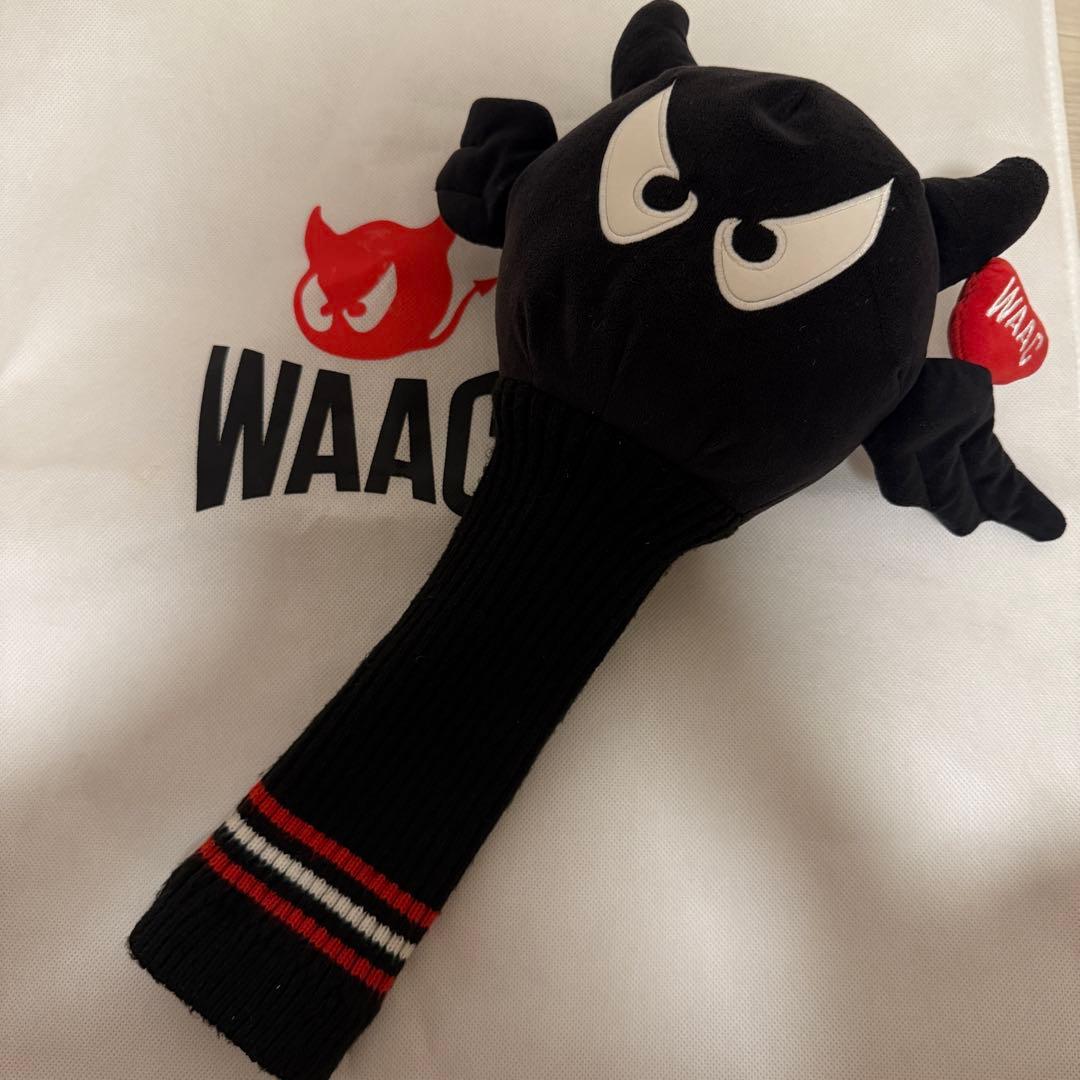 WAAC ワック　ドライバーカバー　1W ヘッドカバー　ウッドカバー　黒