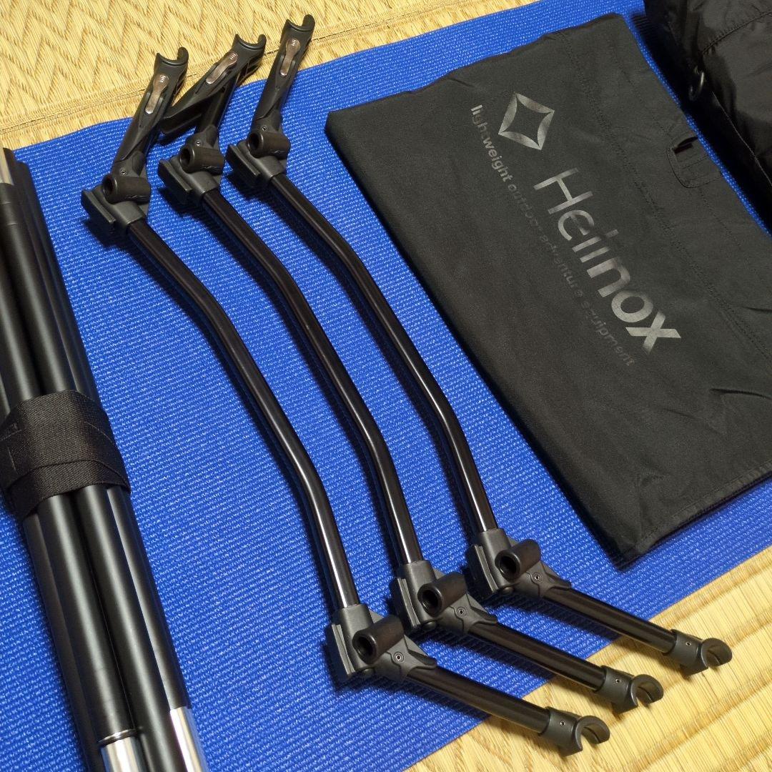 【美品】Helinoxコットワンコンバーチブル　ブラックアウト　キャンプコット