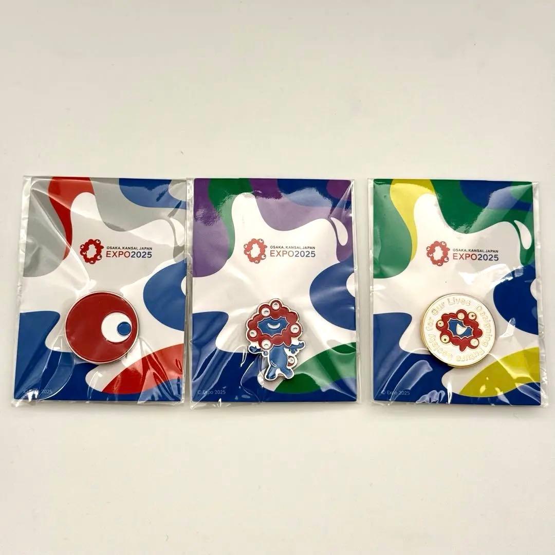 未開封☆大阪関西万博 ピンバッジ こみゃく ミャクミャク にこにこ 記念チケット