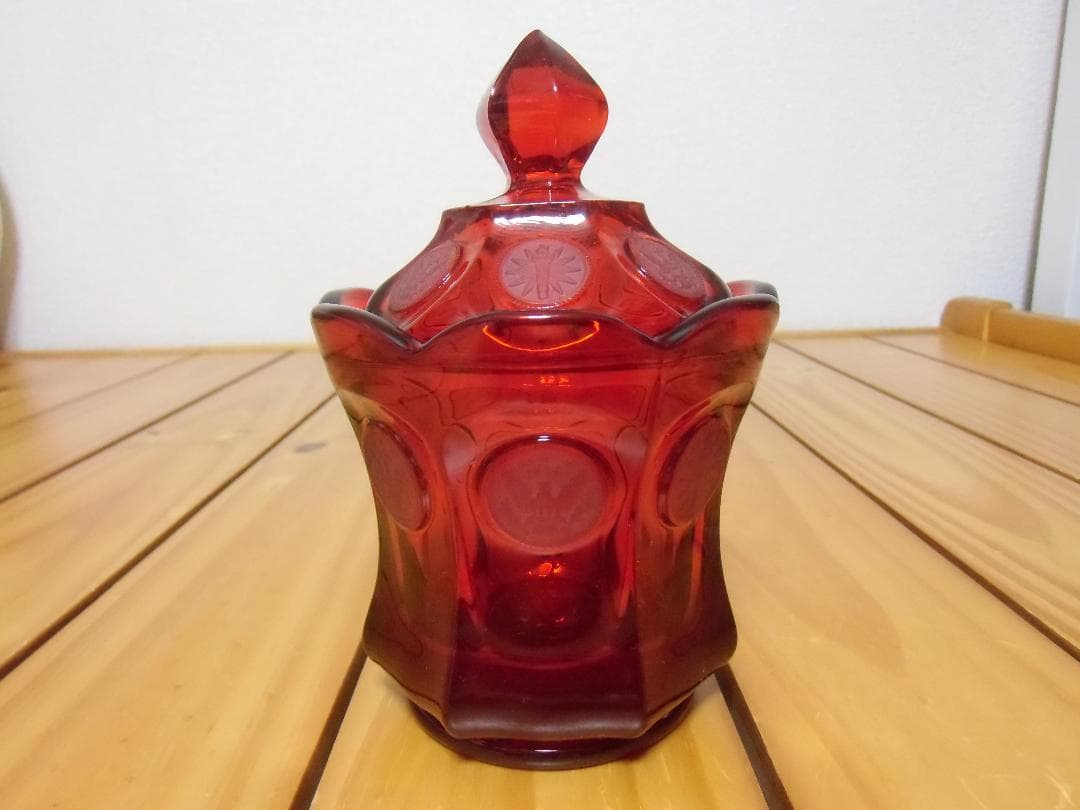 ★アメリカ軍＊ＲＯＴＣガラス製＊ボンボニエール（実物）