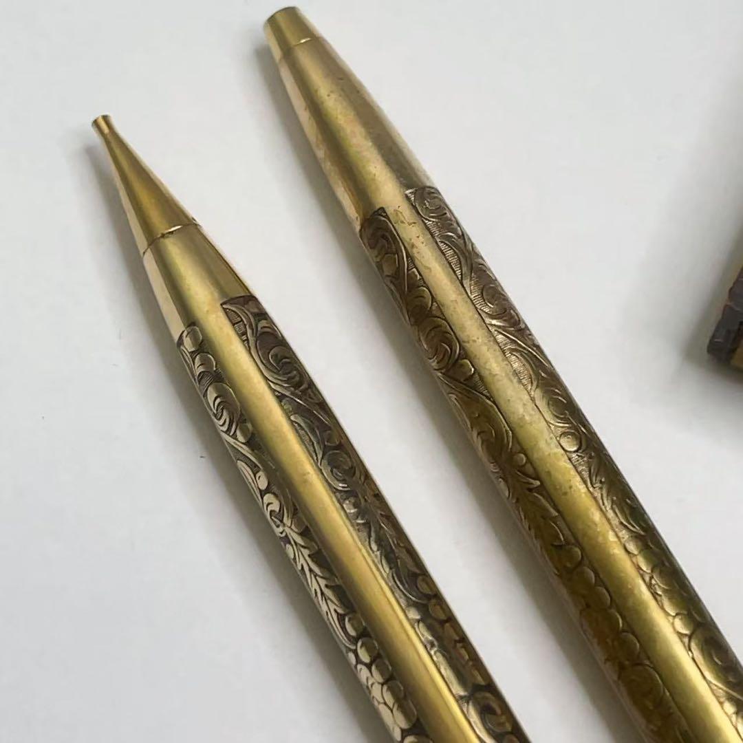 米国ヴィンテージ シェーファー K12金張り シャープペンシル・ボールペンセット
