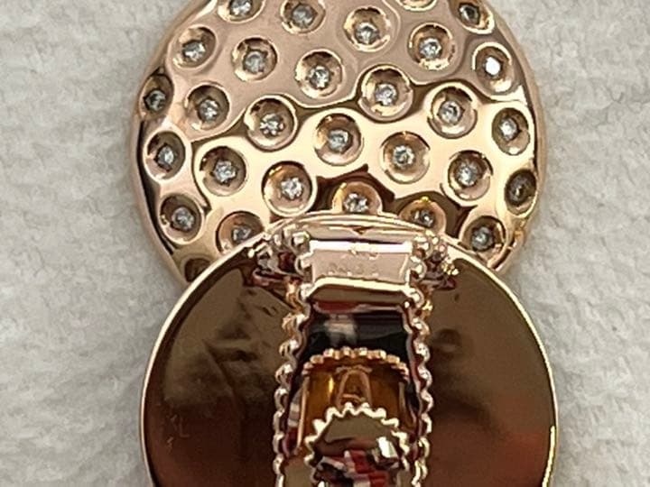 金が高い今❗️ゴルフマーカー K10PGダイヤモンド0.38ctワンオフ