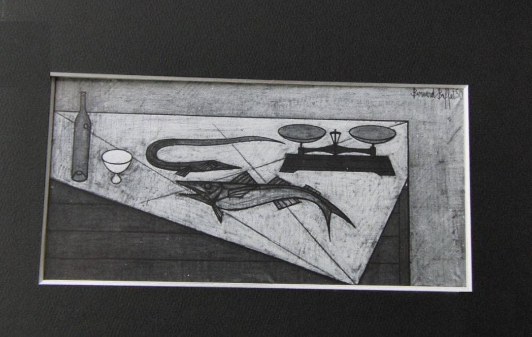 ベルナール・ビュッフェ【Poisson et balance】