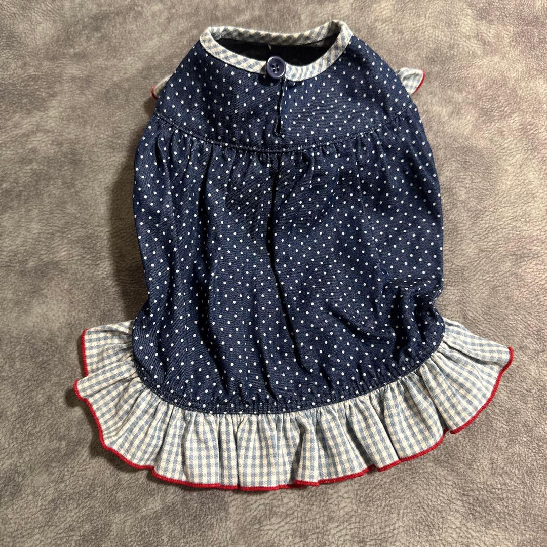 アトリエgg ドットデニムワンピース 19ハーフ