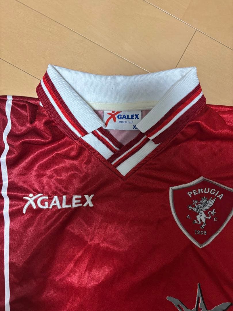 貴重✨ペルージャ 98-99 中田英寿 #7 ユニフォーム 赤 XL イタリア製