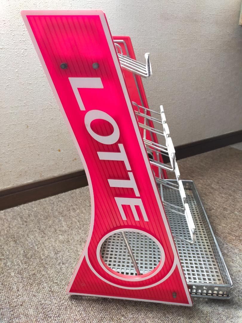 ロッテガム陳列棚　什器 　ディスプレイケース　レトロ