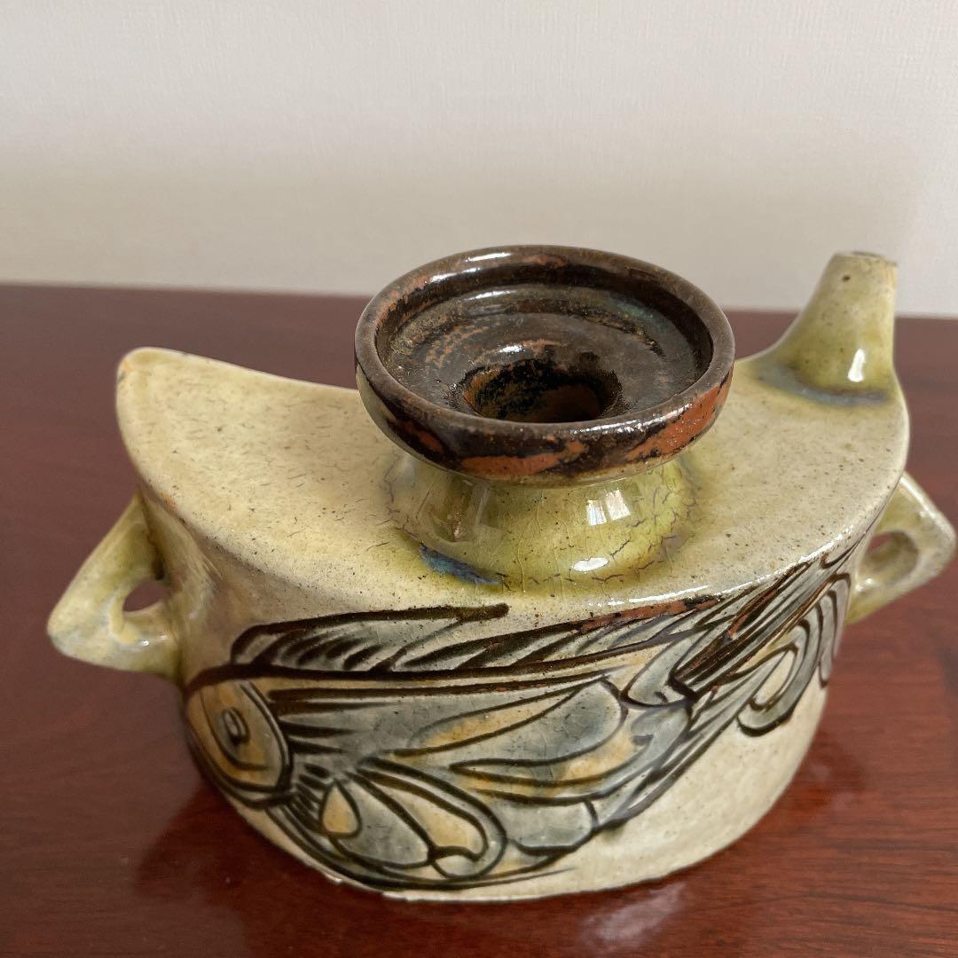 金城次郎　抱瓶　壺屋焼