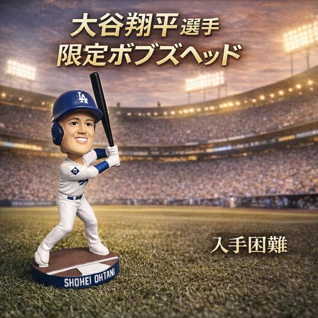 【新品・未使用】大谷翔平選手★ボブズヘッド（ホワイト）★ドジャース★限定記念品♪