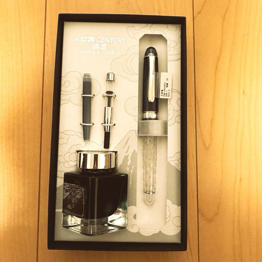 【新品】プラチナ万年筆 #3776センチュリー 富士雲景 鱗雲 字幅EF 14金