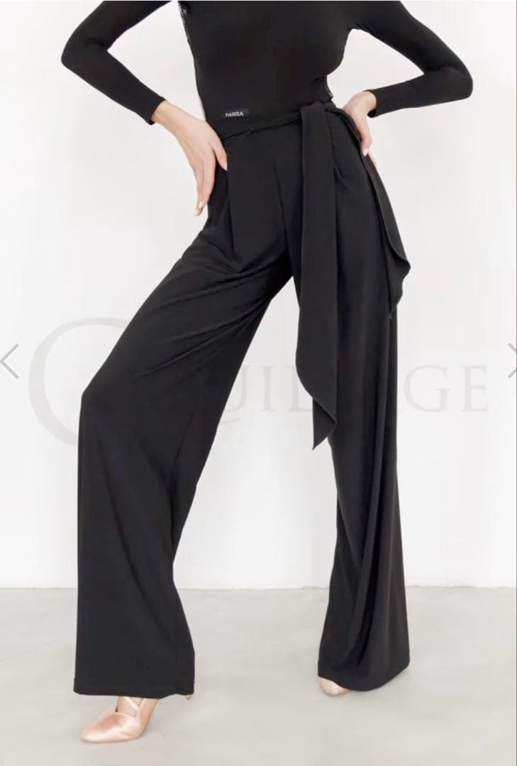 社交ダンス　ダンザ　メイソン・ダンスパンツ（ブラック）