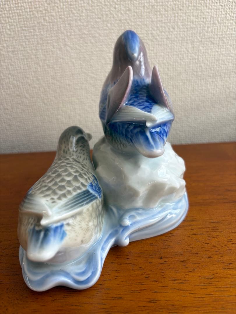 PEACE 香蘭社 青い鳥 置物 ペア 有田焼