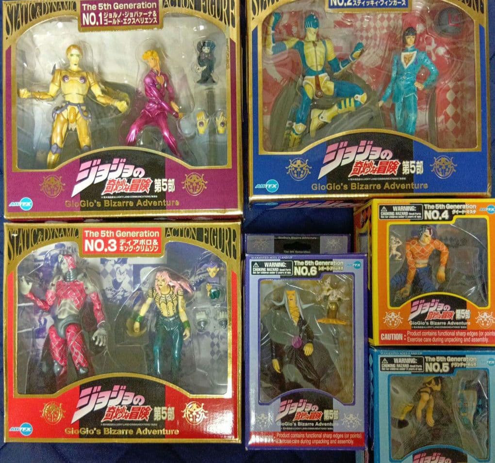 コトブキヤジョジョの奇妙な冒険第5部フィギュア6種　ジョルノ　ディアボロ　ミスタ