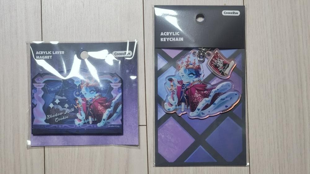 シャドウミルククッキー アクリルマグネット キーホルダー 2点セット