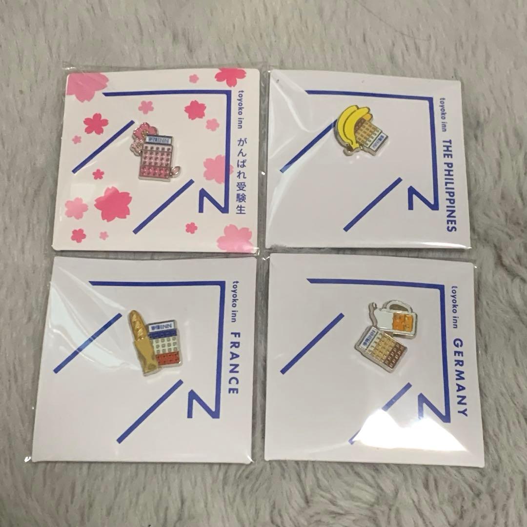 東横イン ご当地GENKIバッジ 受験生応援プラン限定 海外3種類 計4個セット
