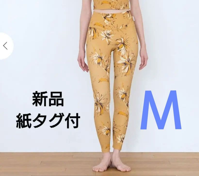 【SUKALA】リブBigフラワープリント レギンス Ｍ