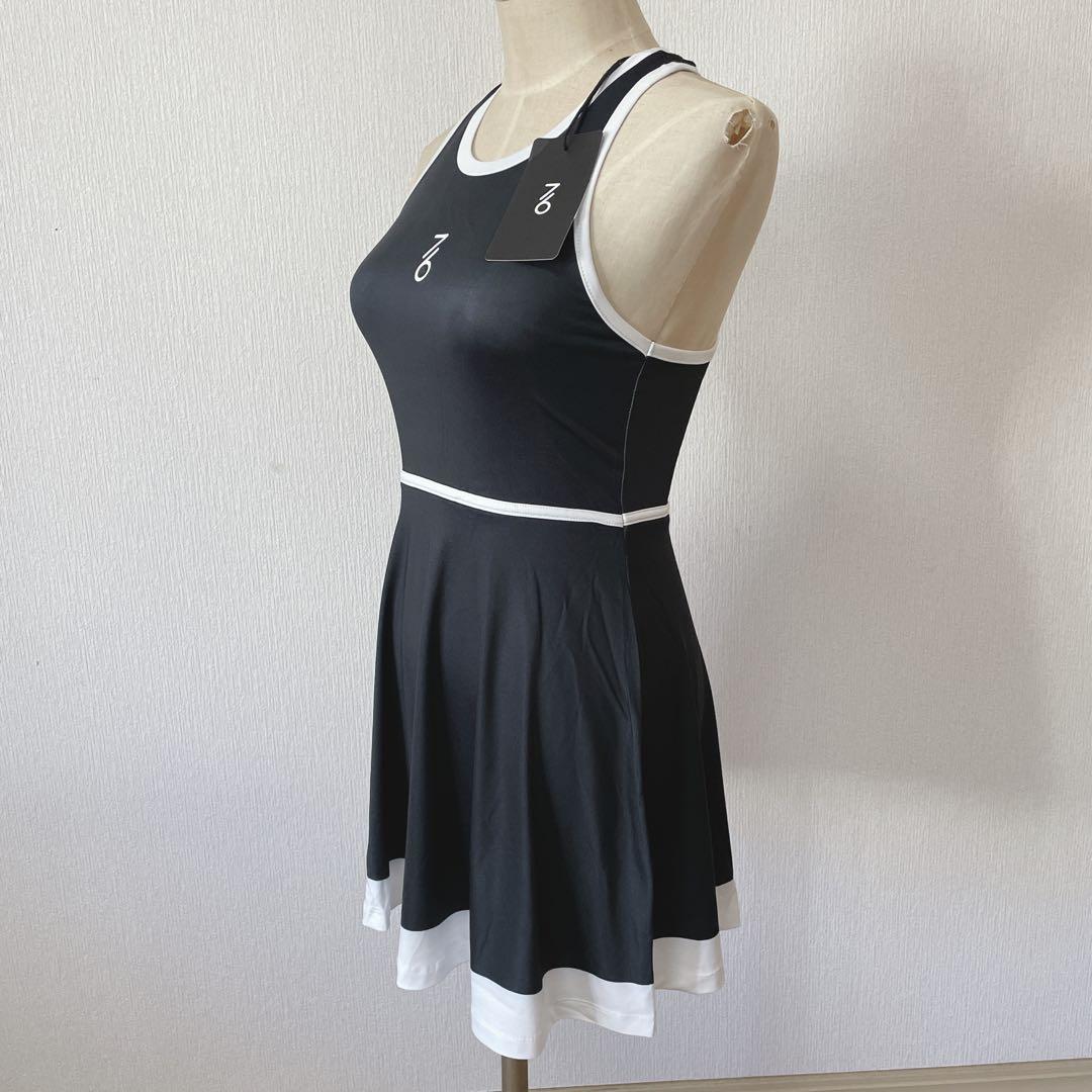 日本初上陸　セブンシックス　テニスウェア　ワンピース　黒