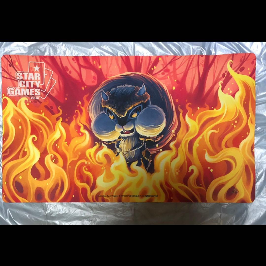 mtg プレイマット Force of Squirrel 意志の力 SCG リス