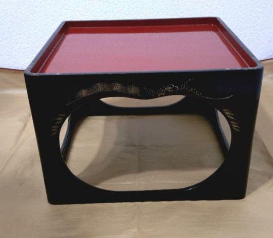 漆器　沈金金蒔絵　木製　脚付きお膳　大中小　御膳　殿様膳　本膳　骨董　時代物