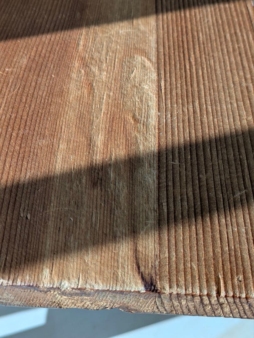 木製　作業台　テーブル　机　アンティーク　レトロ　古道具　スツール　椅子　イス