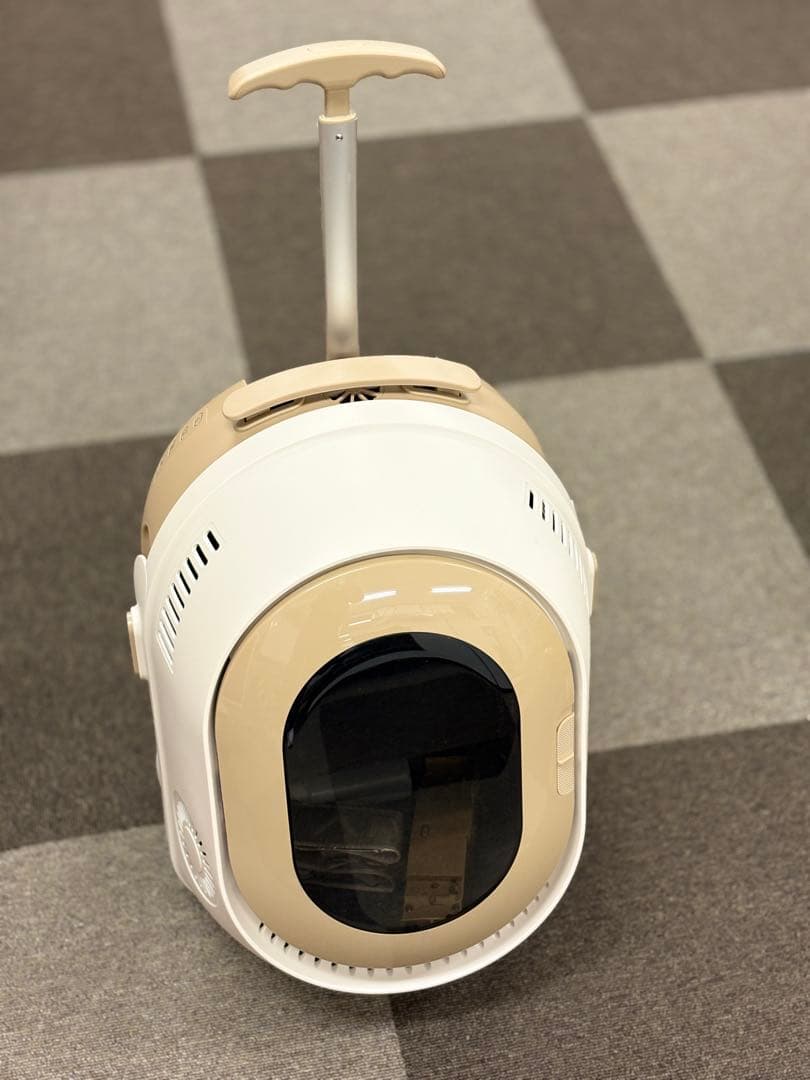 多機能トロリーコールドミスト空調猫犬ポータブルバッグ通気性ポータブル外部ロック