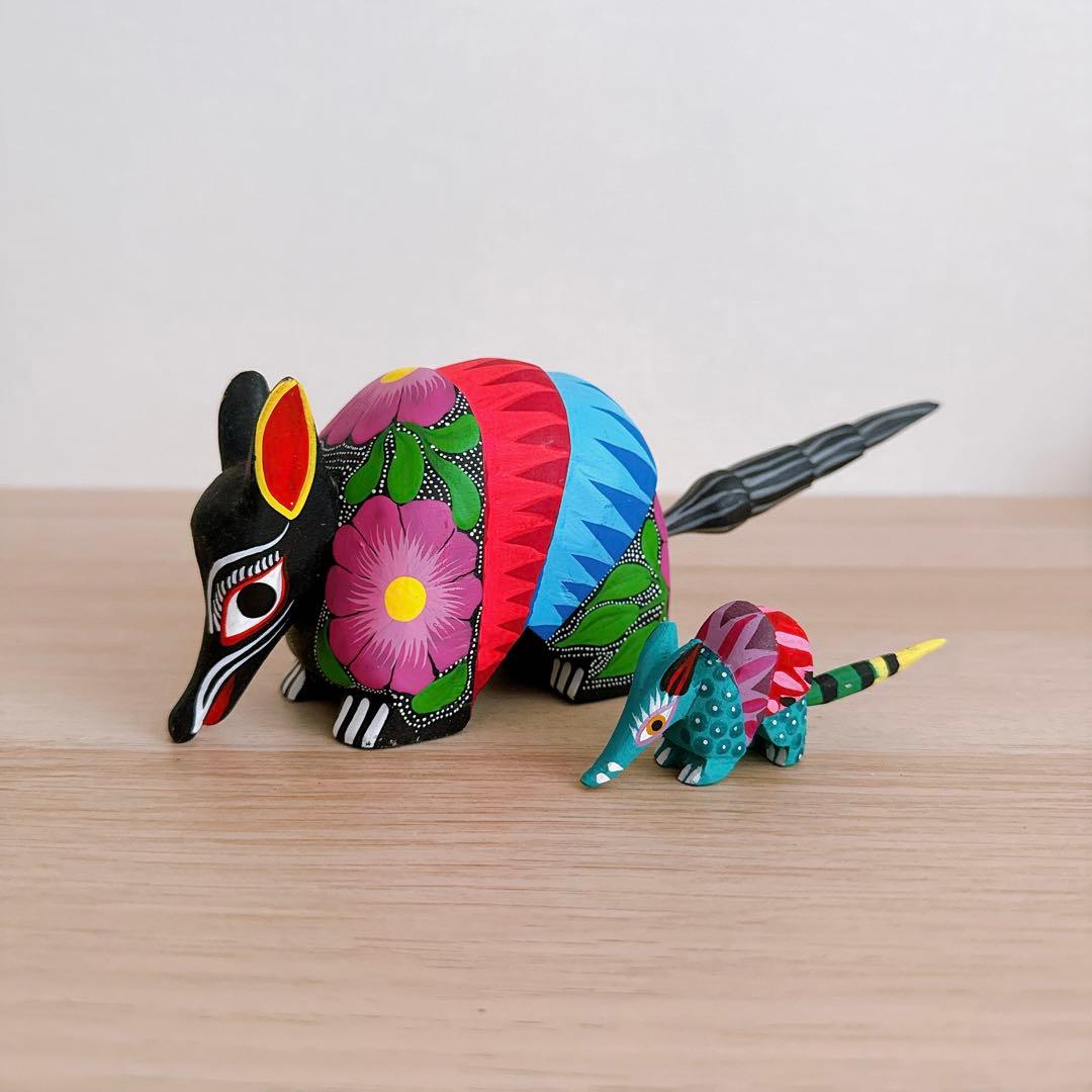 メキシコ雑貨 アレブリヘス アレブリヘ アリクイ アルマジロ バク 大小セット