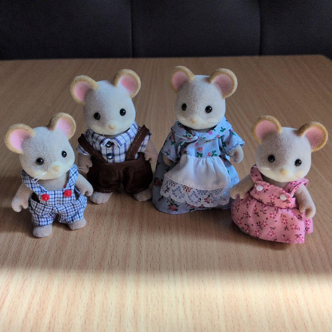 シルバニア　海外　どんぐりネズミ　ファミリー　お人形