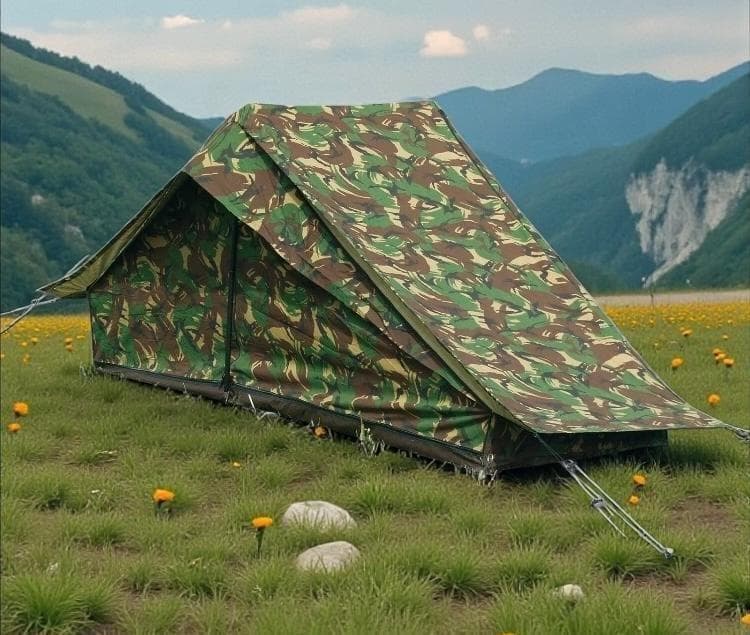 ※軍放出品 ダッチアーミーテント DPMカモ オランダ軍 軍幕 キャンバス 2