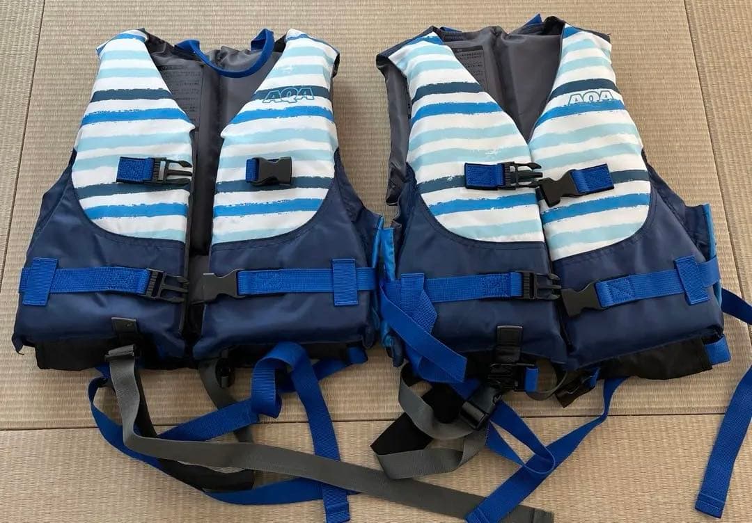 P-ACライフジャケット 青と白のストライプ