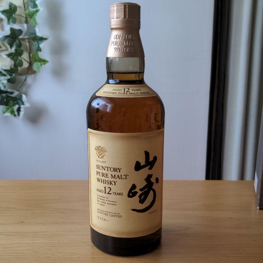 サントリー山崎12年 ピュアモルト 750ml 箱付き 未開封 美品