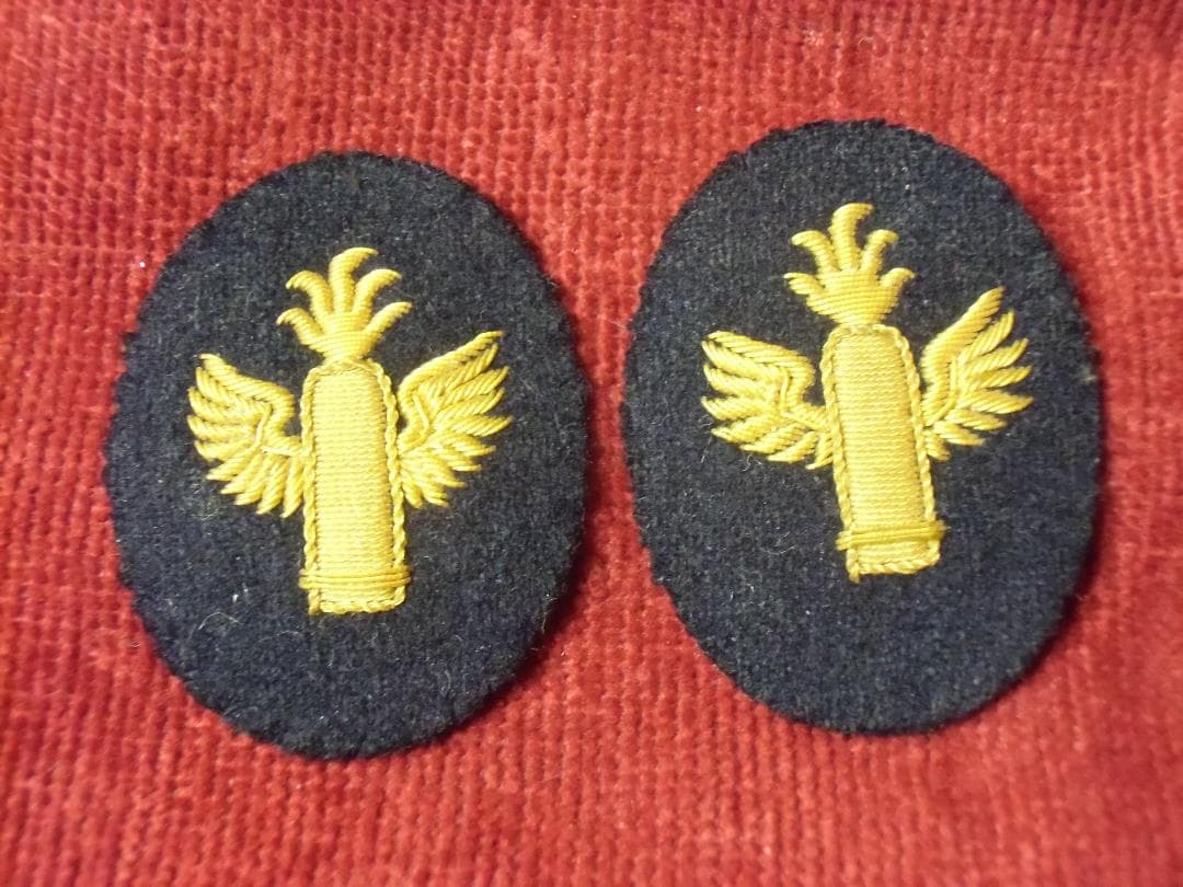 ⊞ドイツ軍＊海軍＊海兵隊/沿岸砲兵/陸戦隊＊将校＊ツェロン袖章＊ペア（実物）