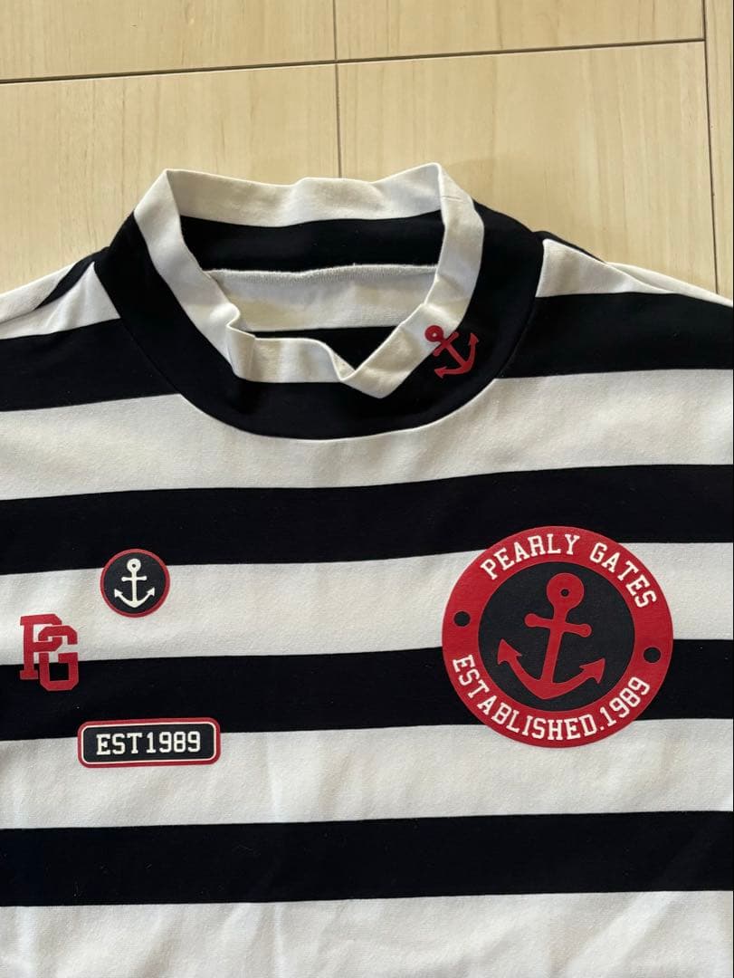 PEARLY GATES ストライプシャツ