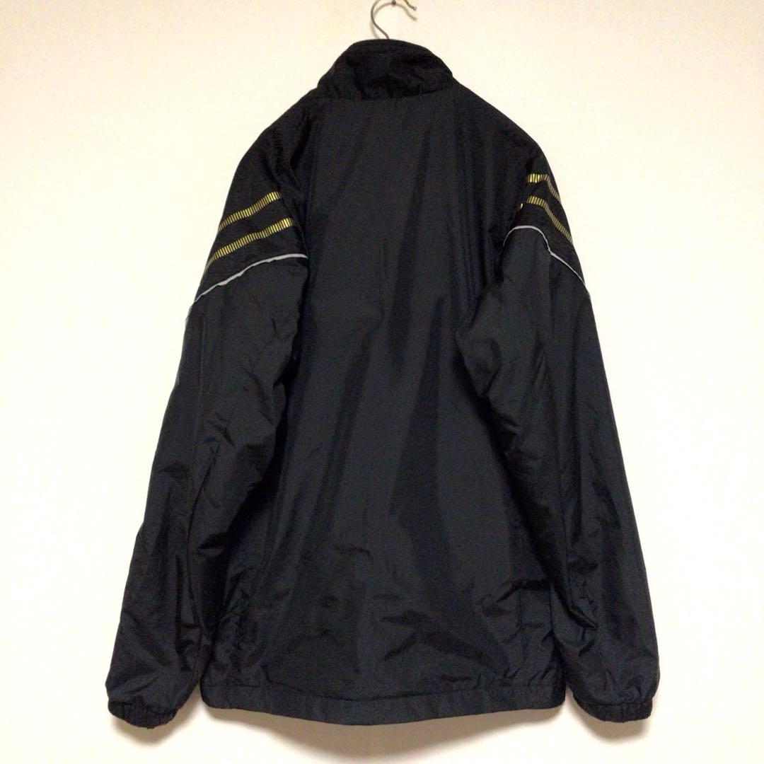 ミズノ ブレスサーモ ウインドブレーカー 上下セット 黒金 S メンズ