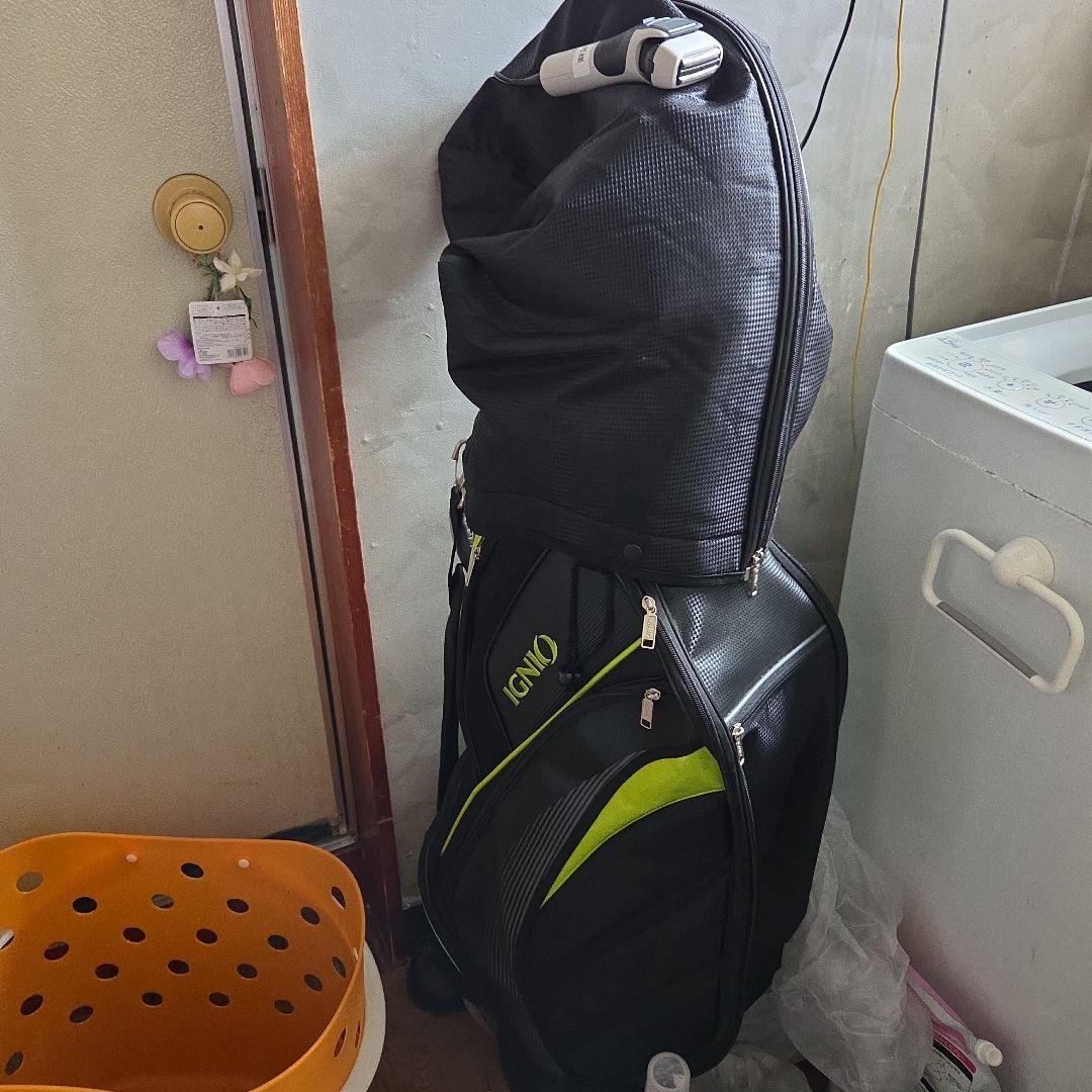 IGNO キャディバッグ ブラック/グリーン