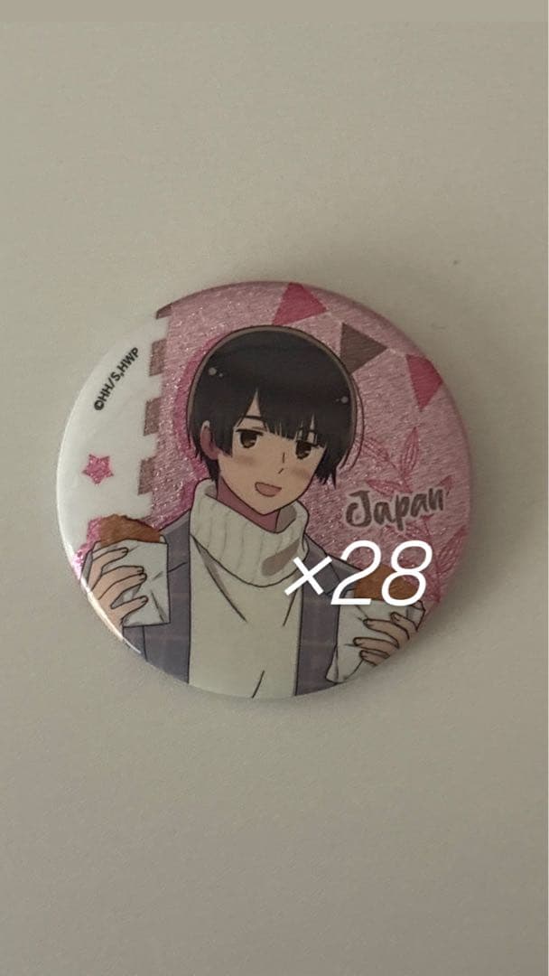 ヘタリア 日本 食べ歩き 缶バッジ 28点