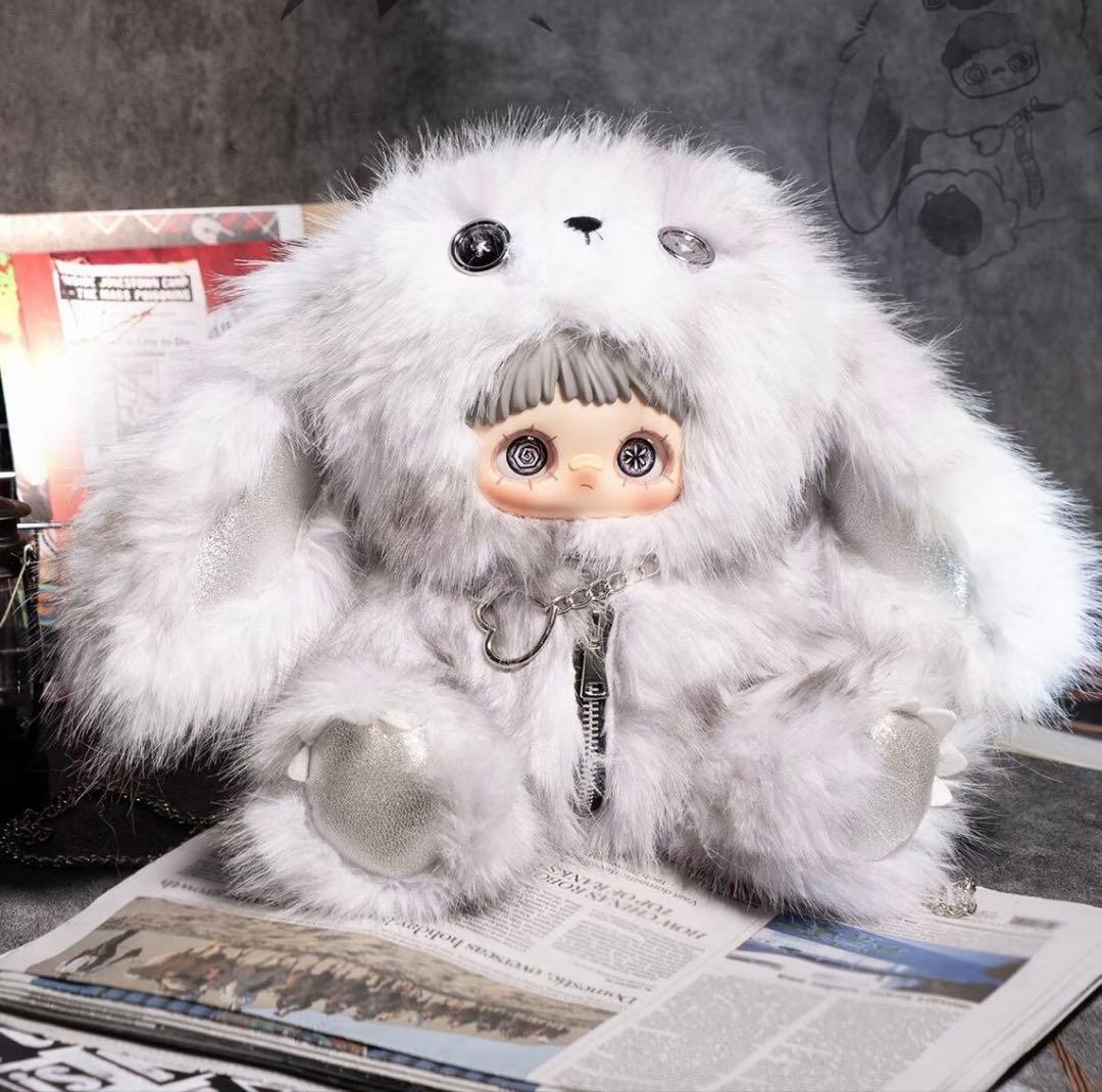 MayMei 霉霉 反逆ぬいぐるみシリーズ 400％ 白うさぎ　バッグ　メイメイ