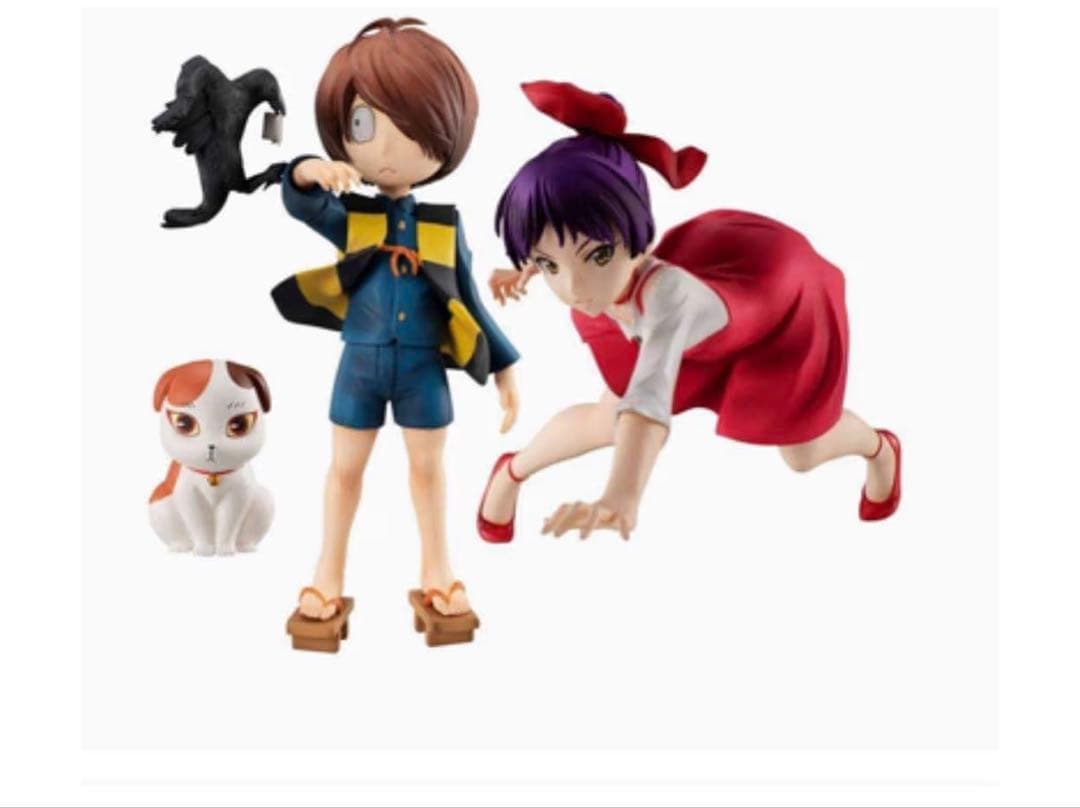 G.E.M.シリーズゲゲゲの鬼太郎＆ねこ娘　すねこすり付きセット完成品フィギュア