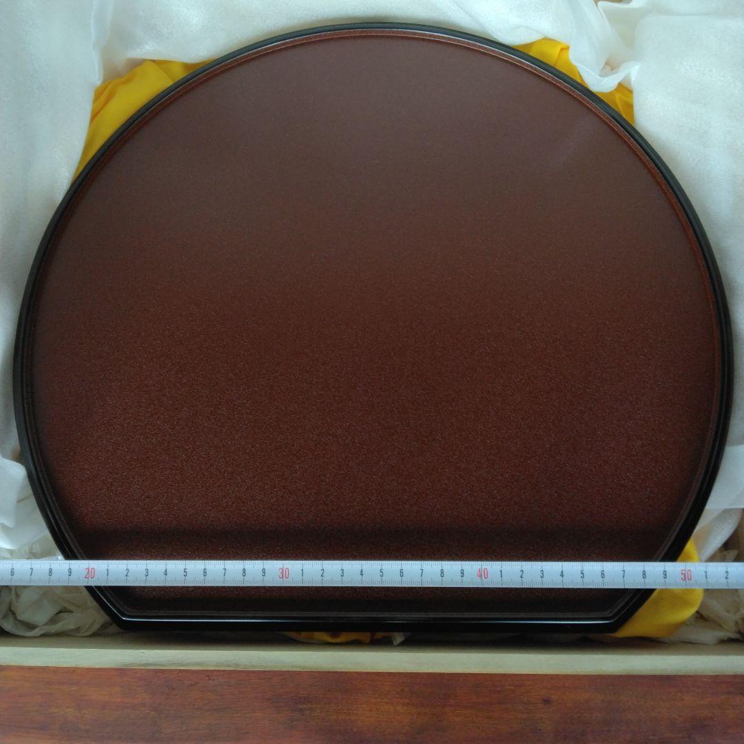 半月盆　輪島塗　五島屋　卓上膳　7客