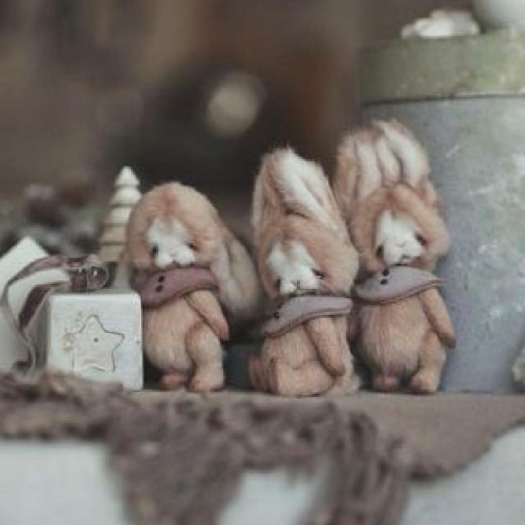 ぬいぐるみ アーティストベア テディベア 海外作家様 気怠うさぎ 兎