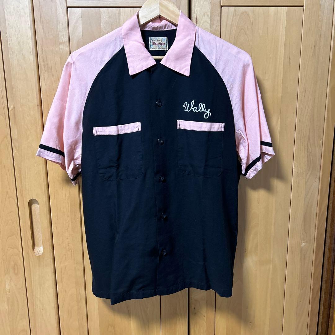 東洋 Style Eyes スタイルアイズ 刺繍レーヨンシャツ ボーリングシャツ