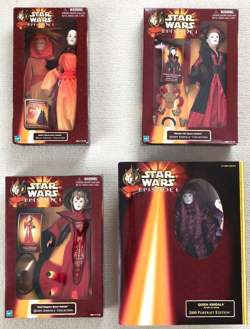 さらにお値下げ。スターウォーズ　ep1 クィーンアミダラ　ドール4体セット