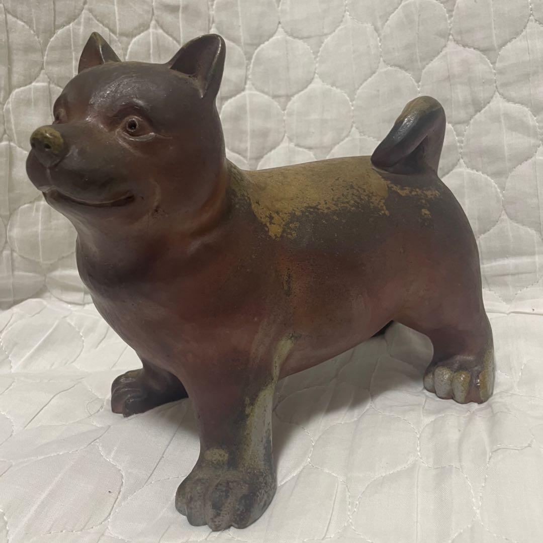 備前焼　犬　戌の置物