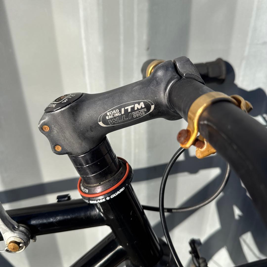 チューブ交換済 クロモリフレーム カーボンフォーク シクロクロスバイク 現状渡し