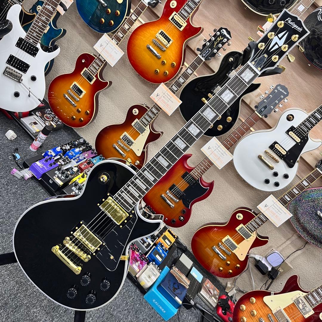 【10772】 新品 photogenic ブラック レスポールカスタムタイプ