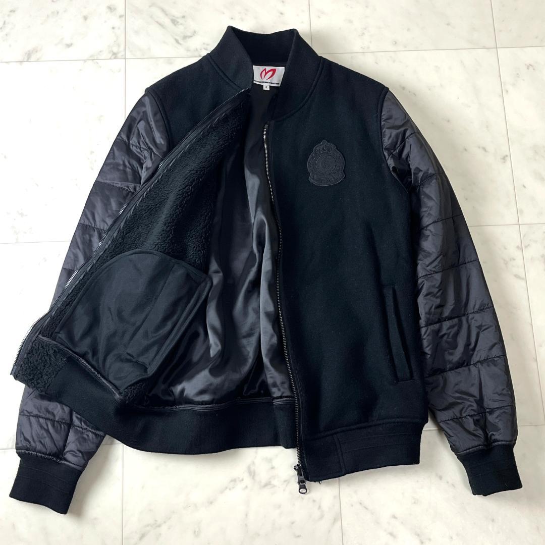 マスターバニーエディション 2 キルティング ニット MA-1 ブルゾン 黒