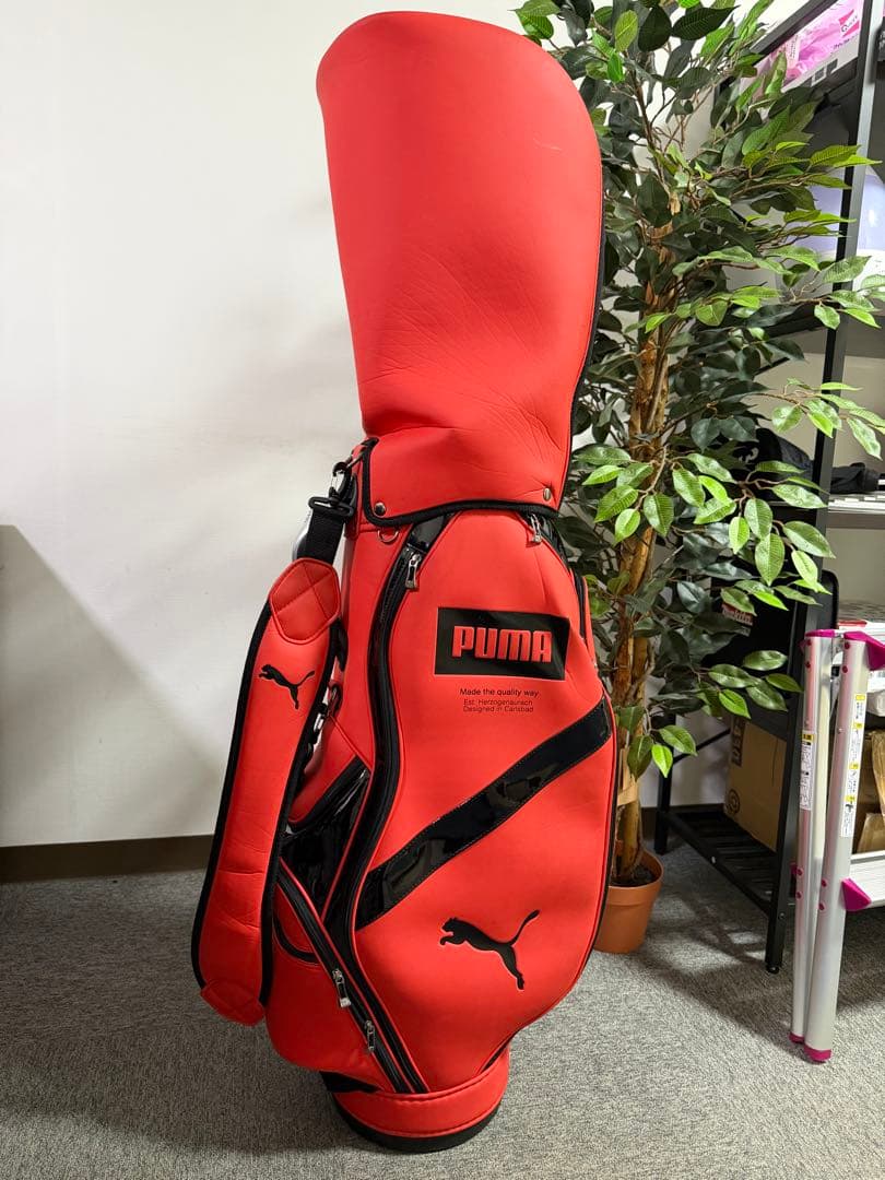PUMA キャディバッグ レッド