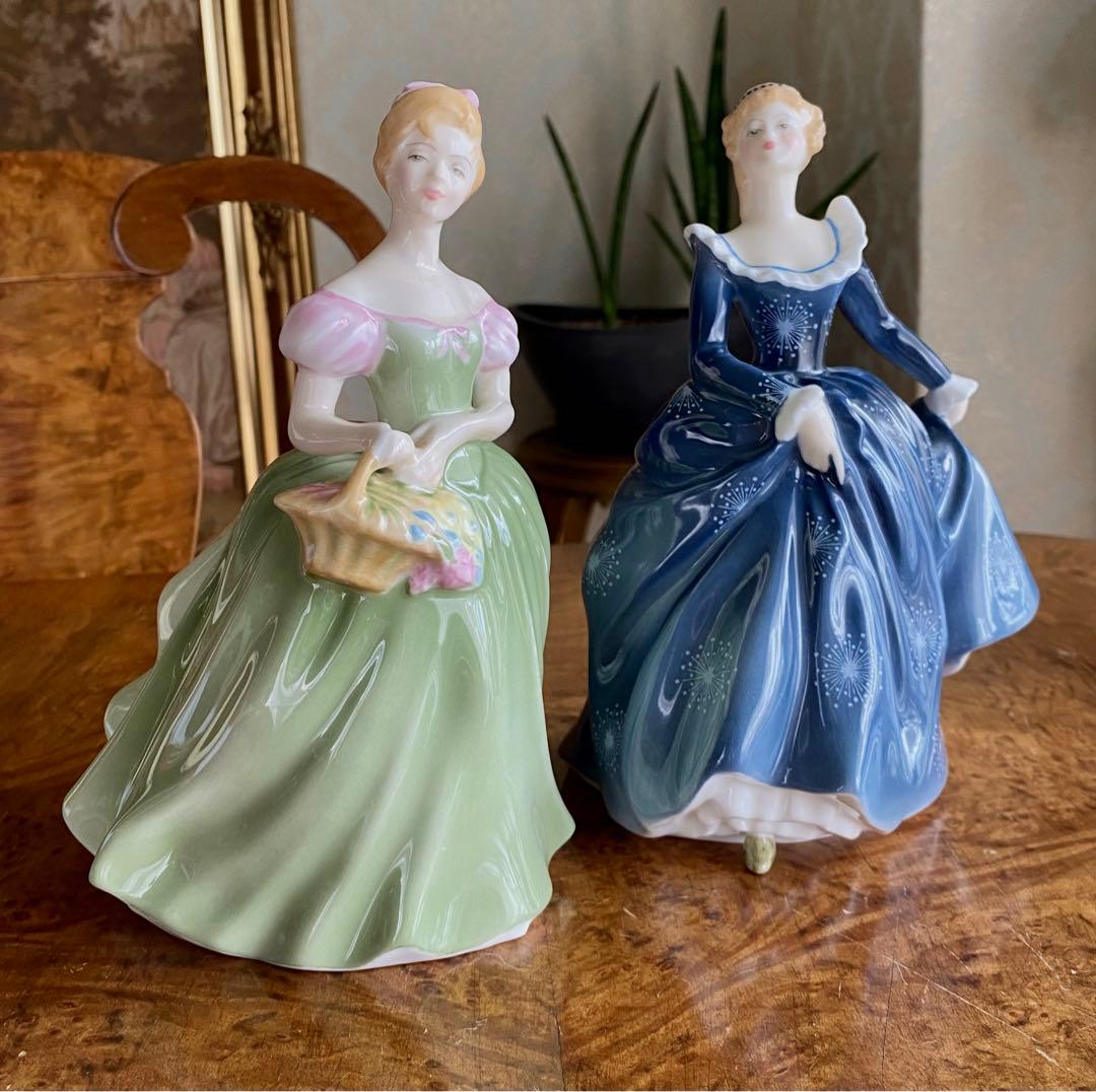 陶器人形　ロイヤルドルトン　2人セット